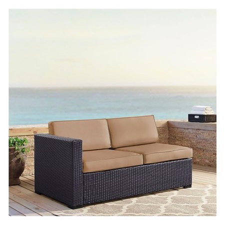 VERANDA Biscayne Loveseat With Int Arm With Mocha Cushions VE846387